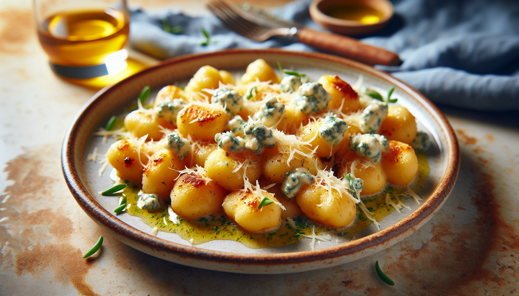 gnocchi con gorgonzola